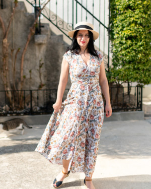 Mušelínové zavinovacie šaty Leticia floral